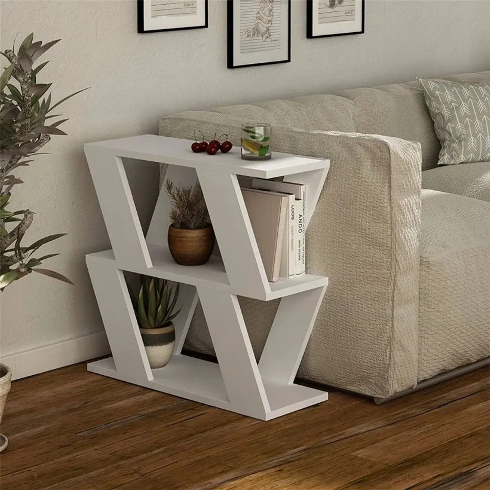 BOXED ADRIANA SIDE TABLE MODERN COMPACT DESIGN FOR LIVING ROOM & BEDROOM 