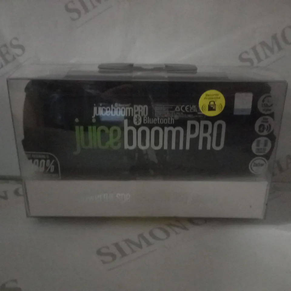 BOXED JUICEBOOMPRO PORTABLE BLUETOOTH SPEAKER 