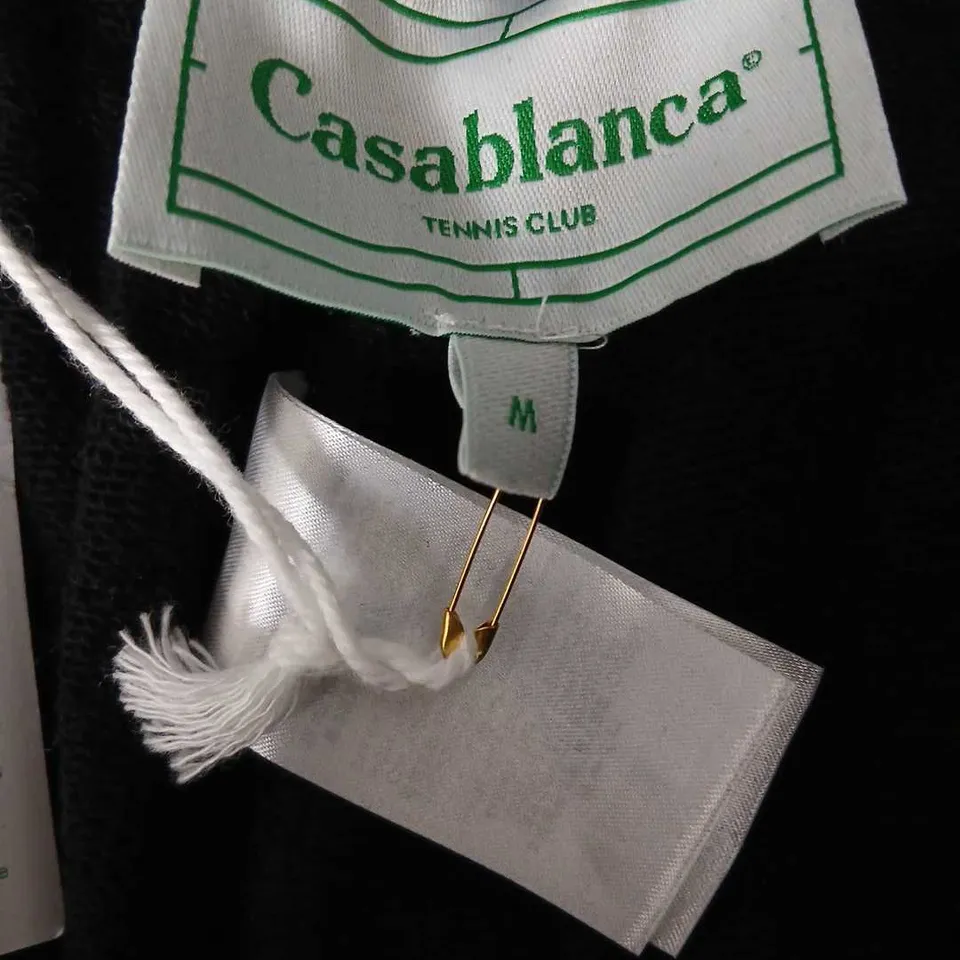 CASABLANCA TENNIS CLUB SHORTS – BLACK, SIZE M