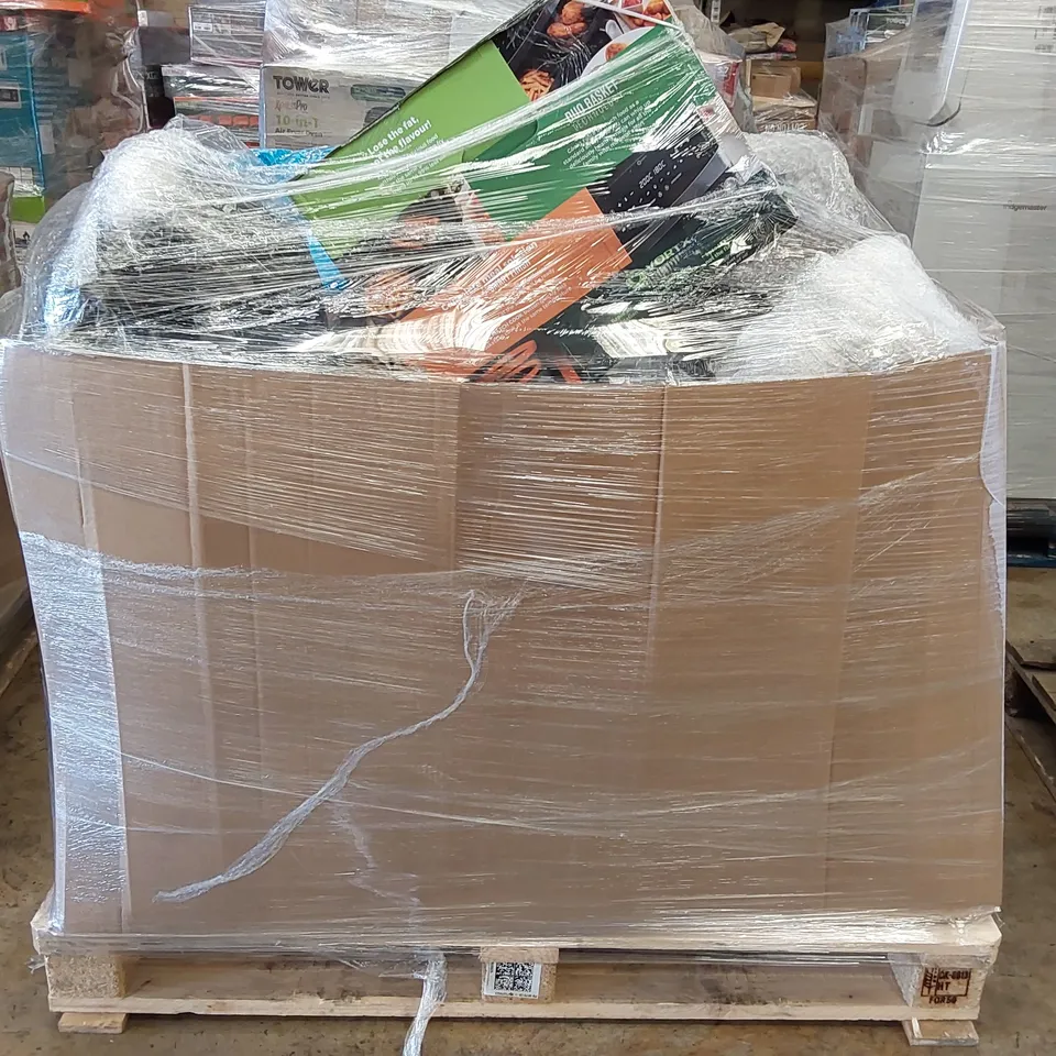 PALLET OF APPROXIMATELY 22 UNPROCESSED RAW RETURN HOUSEHOLD AND ELECTRICAL GOODS TO INCLUDE;