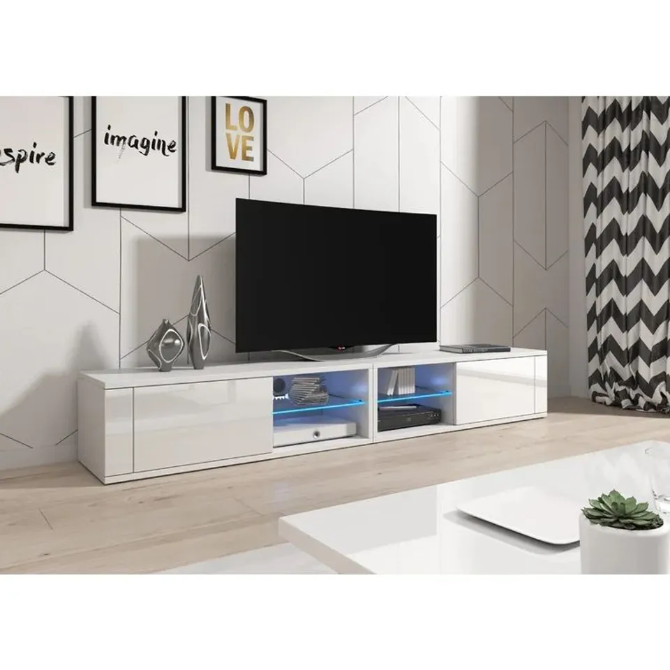 BOXED BARTON-UPON-HUMBER TV STAND UP TO 88" (1 OF 2 BOXES)