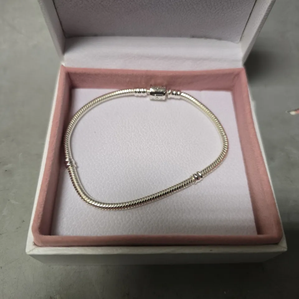 BOXED PANDORA CLASSIC CLASP TENNIS BRACELET 