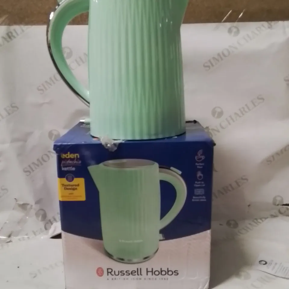 BOXED RUSSELL HOBBS EDEN PISTACHIO KETTLE