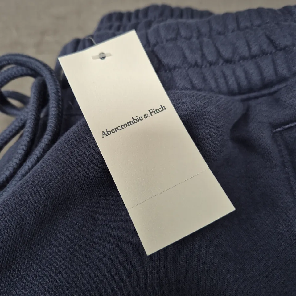 ABERCROMBIE & FITCH NAVY DRAWSTRING JOGGERS – SMALL 