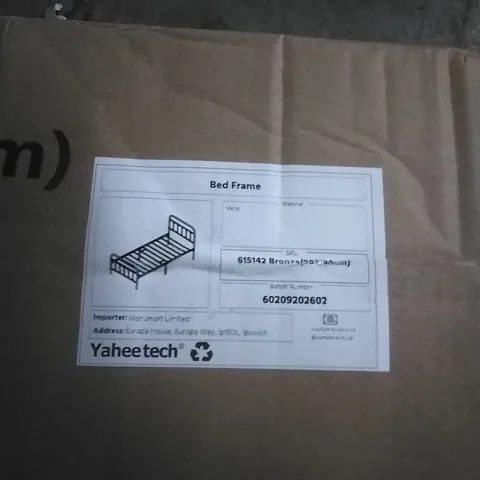 BOXED YAHEETECH BEDFRAME- BRONZE (1 BOX)