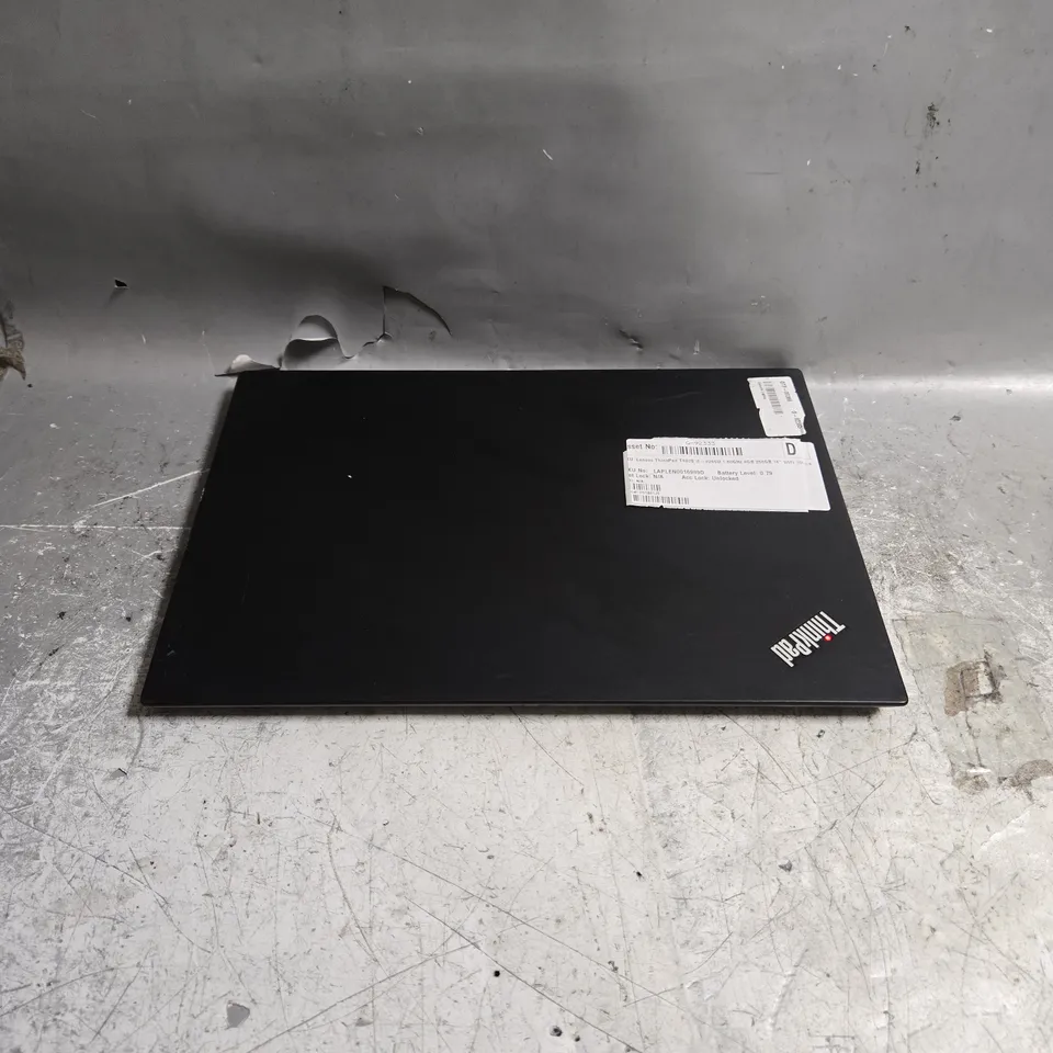 LENOVO THINKPAD T490S LAPTOP IN BLACK