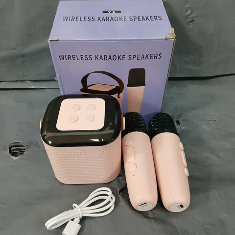 BOXED WIRELESS KARAOKE SYSTEM MINI SPEAKER