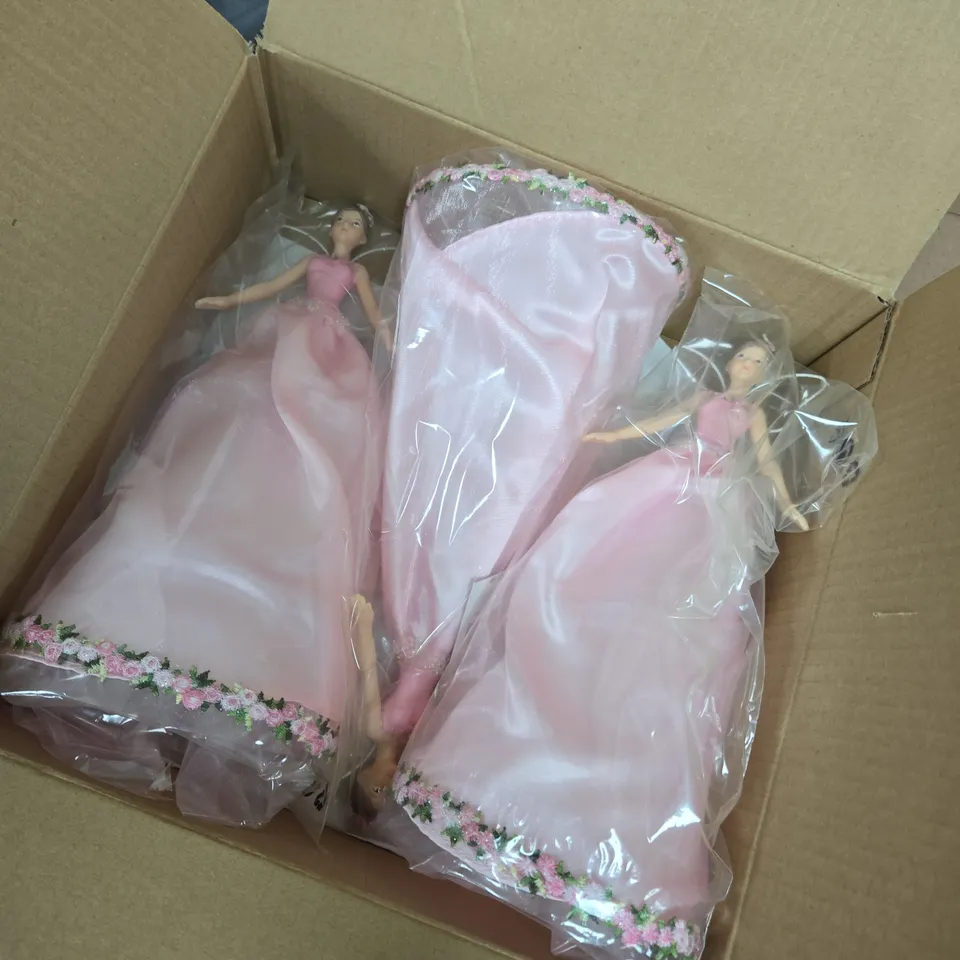 3 GISELA GRAHAM PINK HYDRANGEA FAIRY TREE TOPPERS