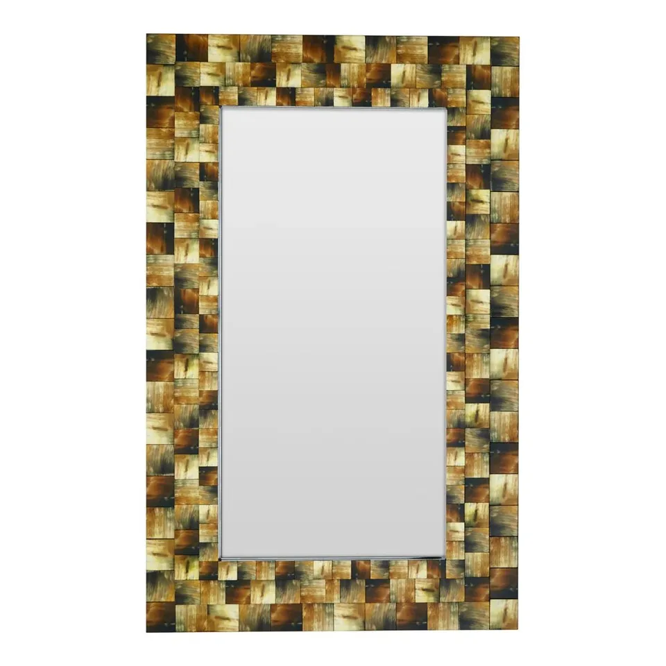 BOXED PATPONG WOOD FLAT WALL MIRROR FOR RECT 121CM X 76CM (1 BOX)