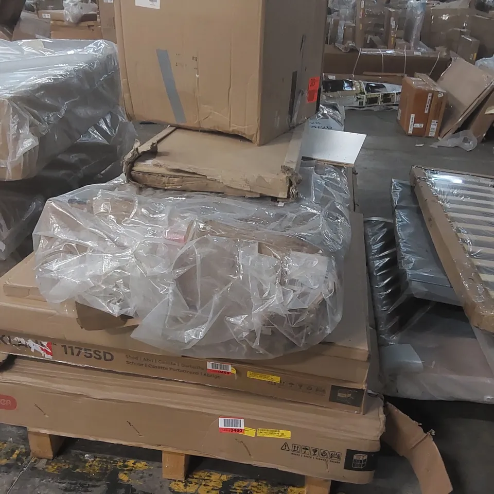 PALLET CONTAINING A LARGE QUANTITY OF ASSORTED FURNITURE PARTS ECT