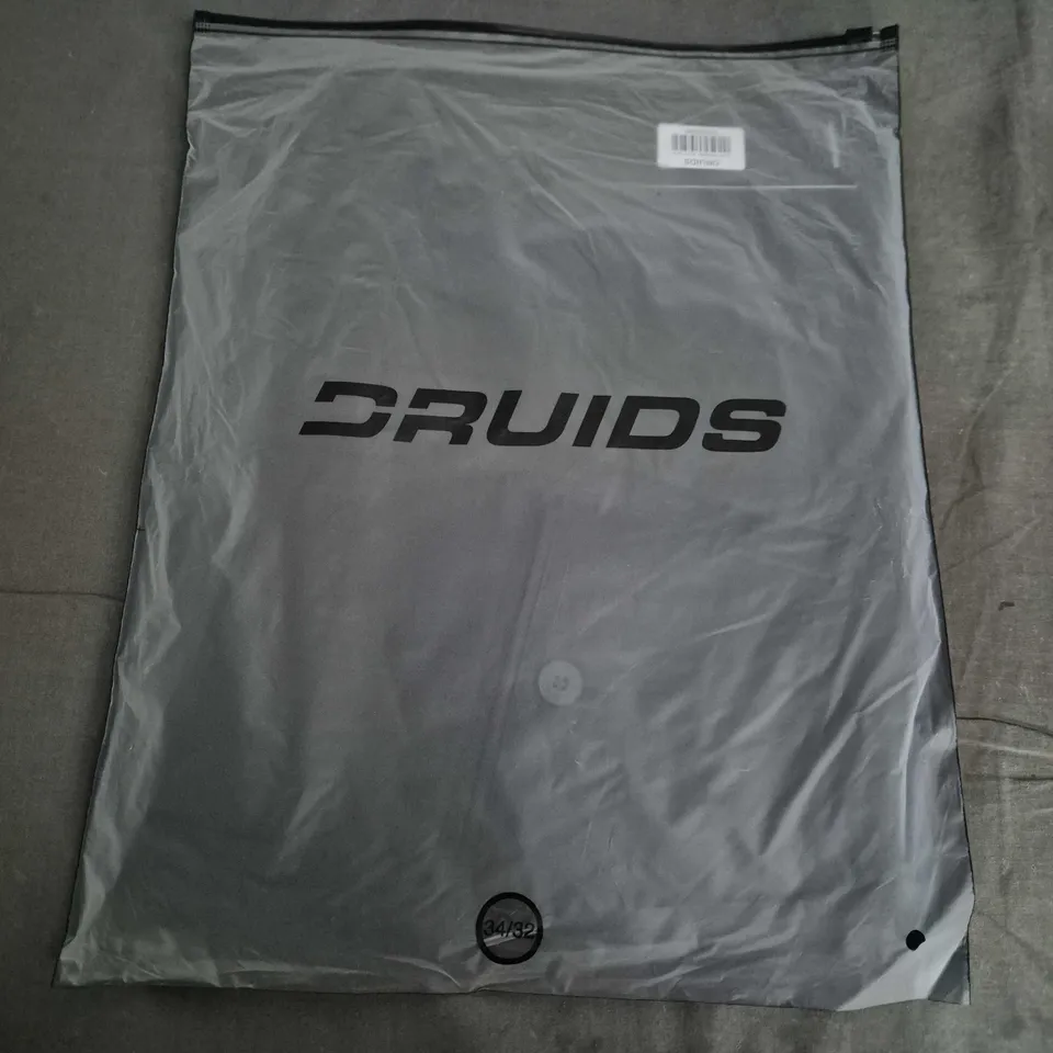 BAGGED DRUIDS MENS CLIMA GOLF TROUSERS – BLACK, UK 34/32