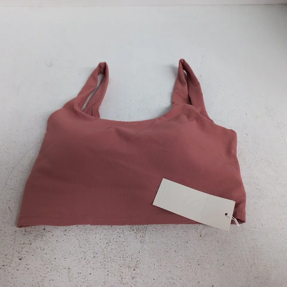 REASN SCULPT BUILT IN SPORTS BRA IN DUSTY PINK - 14
