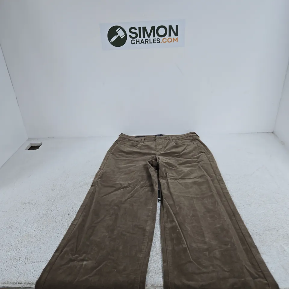 NYDJ WOMEN'S TROUSERS – BROWN, UK SIZE 12