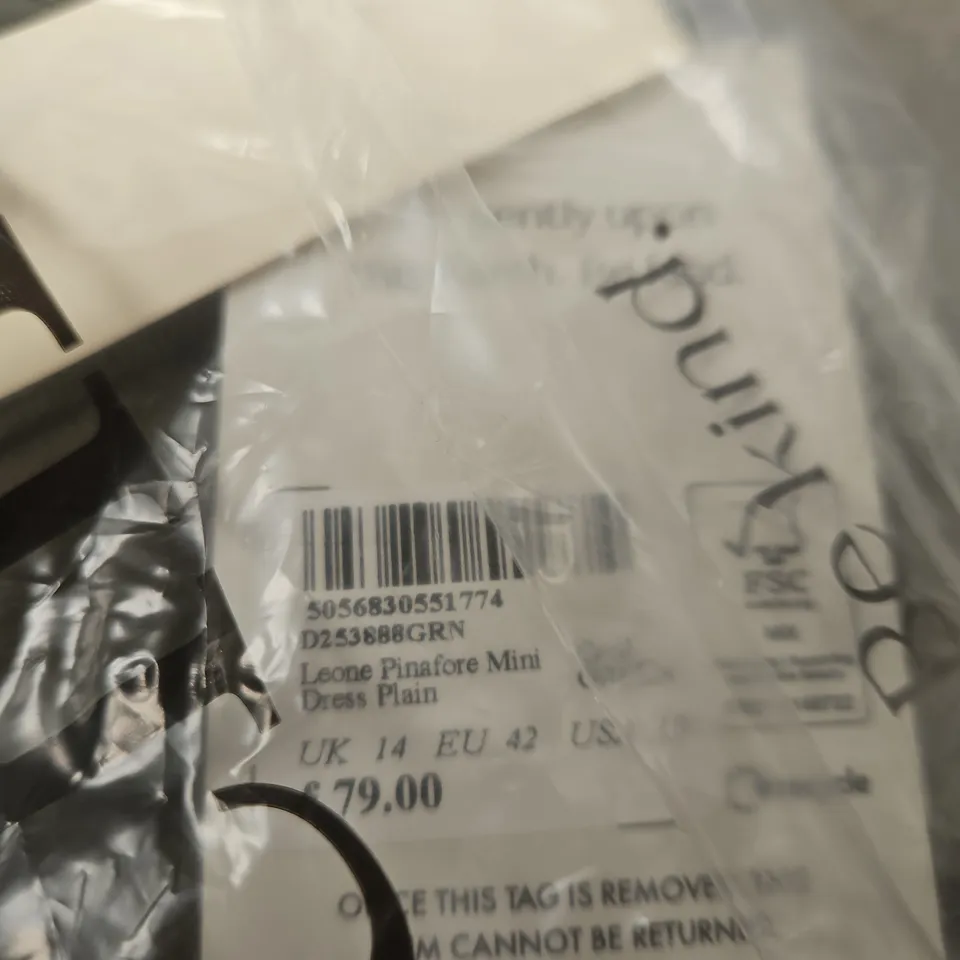 NOBODY'S CHILD LEONE PINAFORE MINI DRESS – UK 14