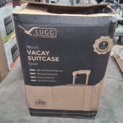 BOXED LUGG - 28INCH VACAY TRAVEL SUITCASE RAVEN