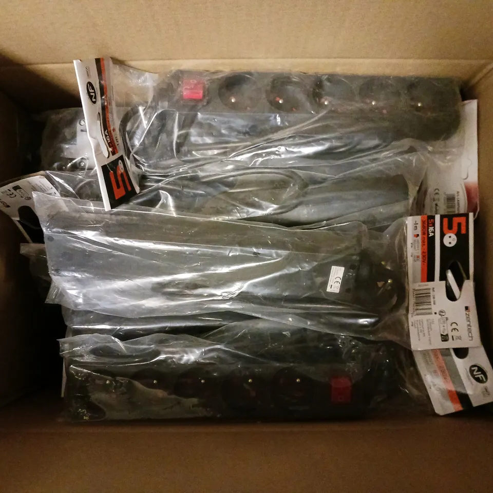 APPROXIMATELY 15 EU EXTENSION SOCKETS BLACK