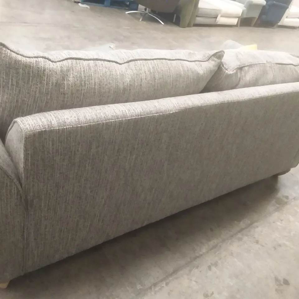 QUALITY BRITISH DESIGNER LOUNGE CO. 2.5 SEATER SOFA GREY FABRIC