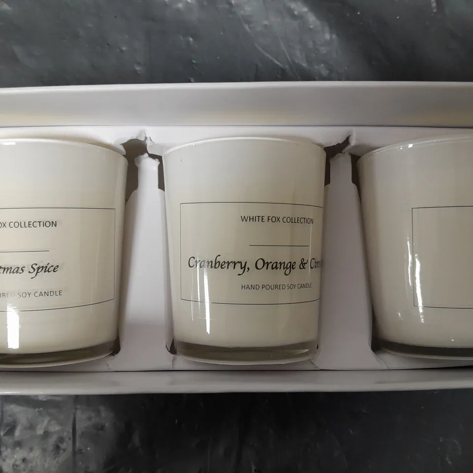 BOXED WHITE FOX COLLECTION VOTIVE SET