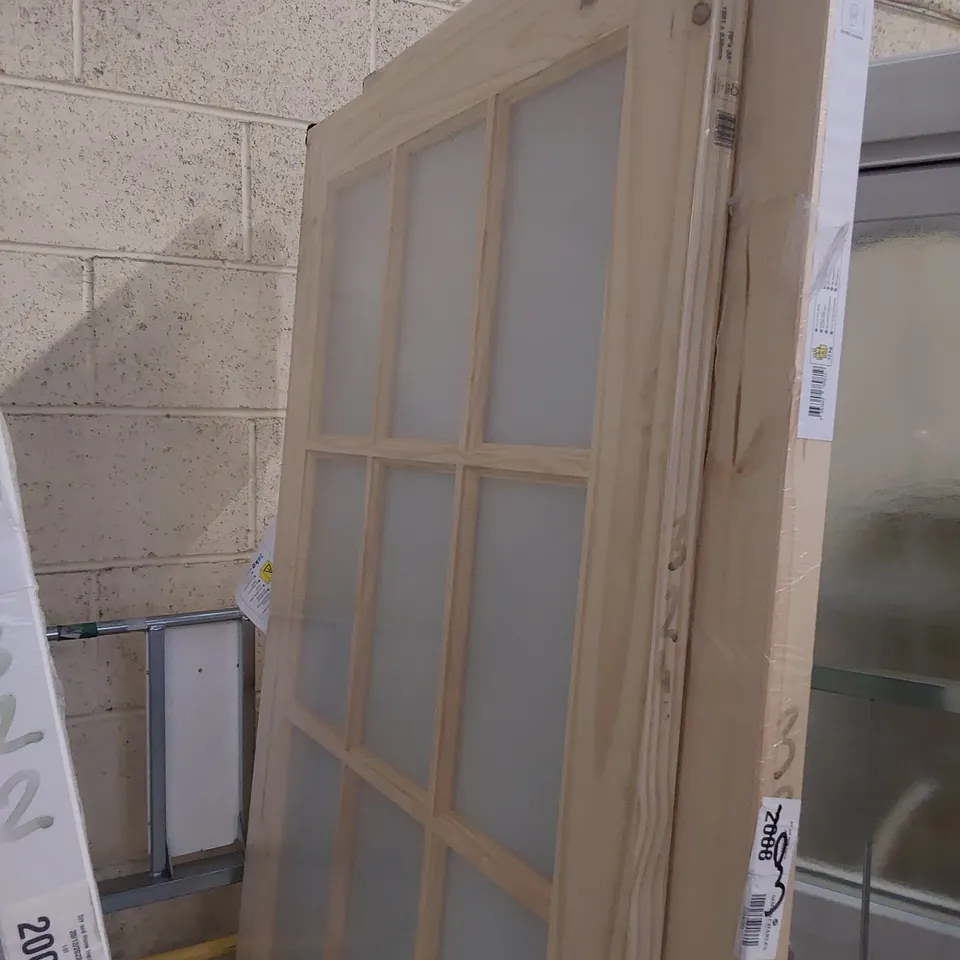 KNOTTY PINE 15 PANEL GLAZED INTERNAL DOOR 1981 × 838mm