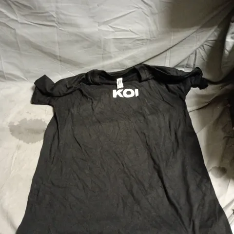 BOX OF APPROXIMATELY 20 KOI TEE SHIRTS BLACK - ASSORTED SIZES