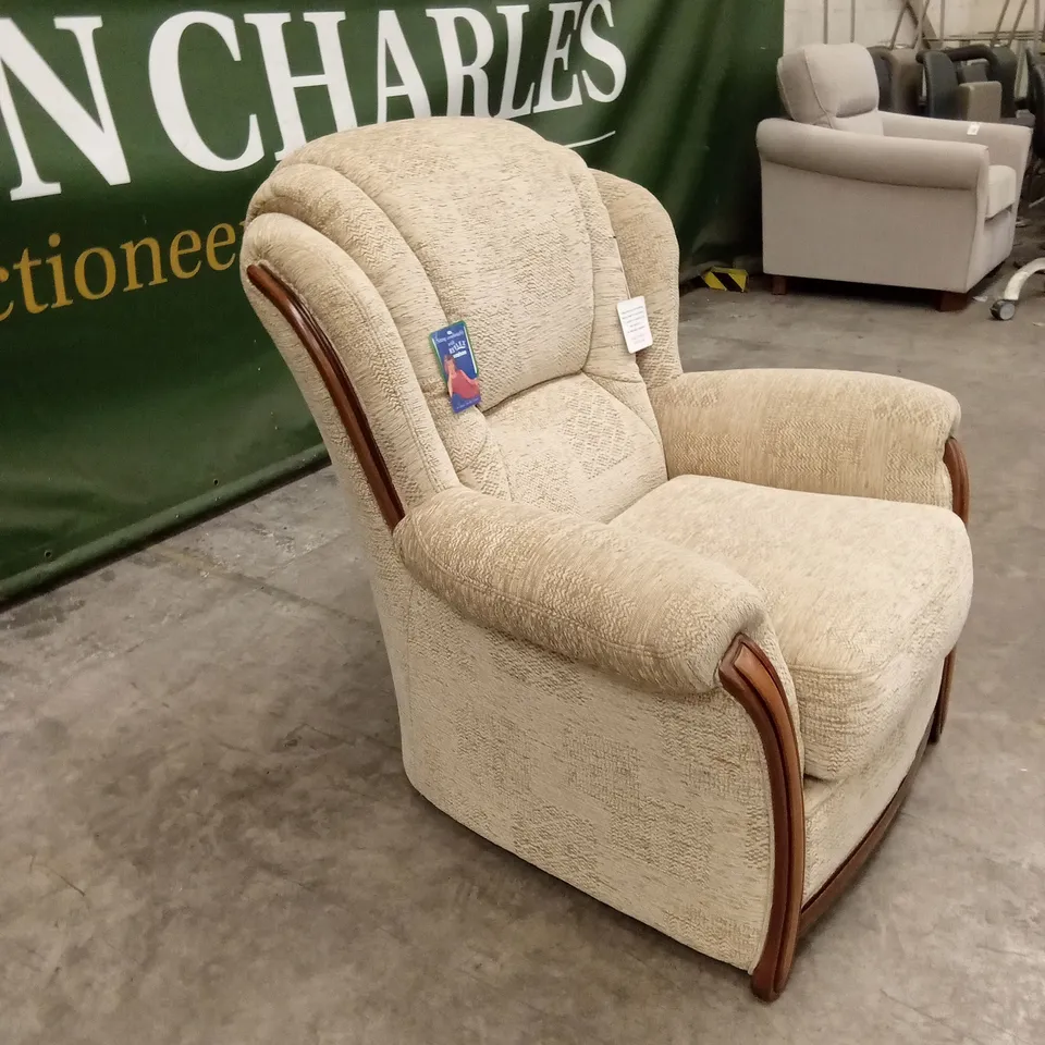 QUALITY DESIGNER ITALIAN MADE FABRIC ARMCHAIR