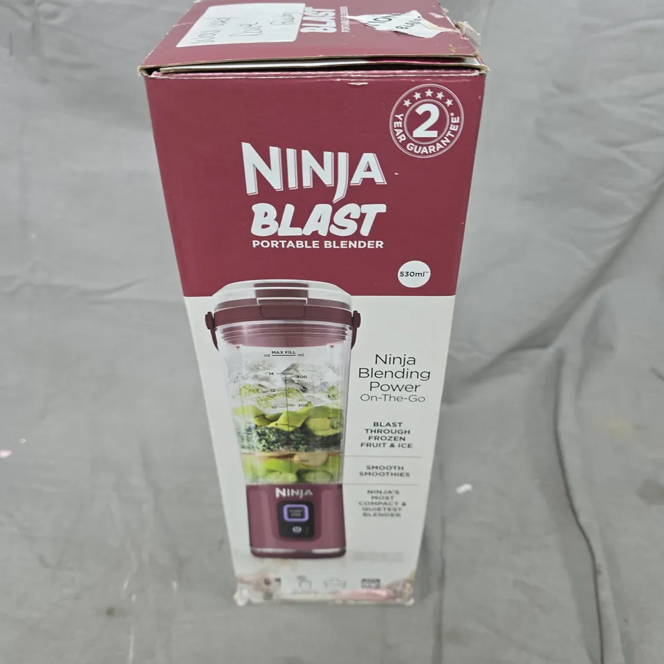 NINJA BLAST RECHARGEABLE BLENDER BC151UK CRANBERRY