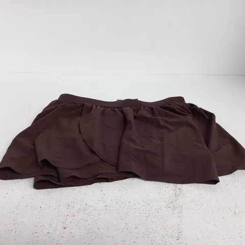 GOODMOVE LAYERED SHORTS – UK 12, BROWN WOMENS