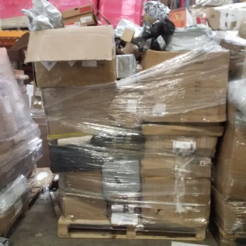 PALLET OF ELECTRICAL ITEMS AND HOUSEHOLD GOODS TO INCLUDE;WAXING AND POLISHING MACHINE,HAIR DRYER,BASS AMPLIFIER