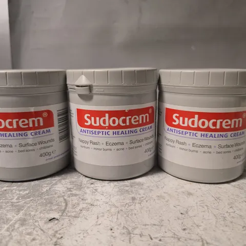 LOT OF 3 400G TUBS OF SUDOCREM