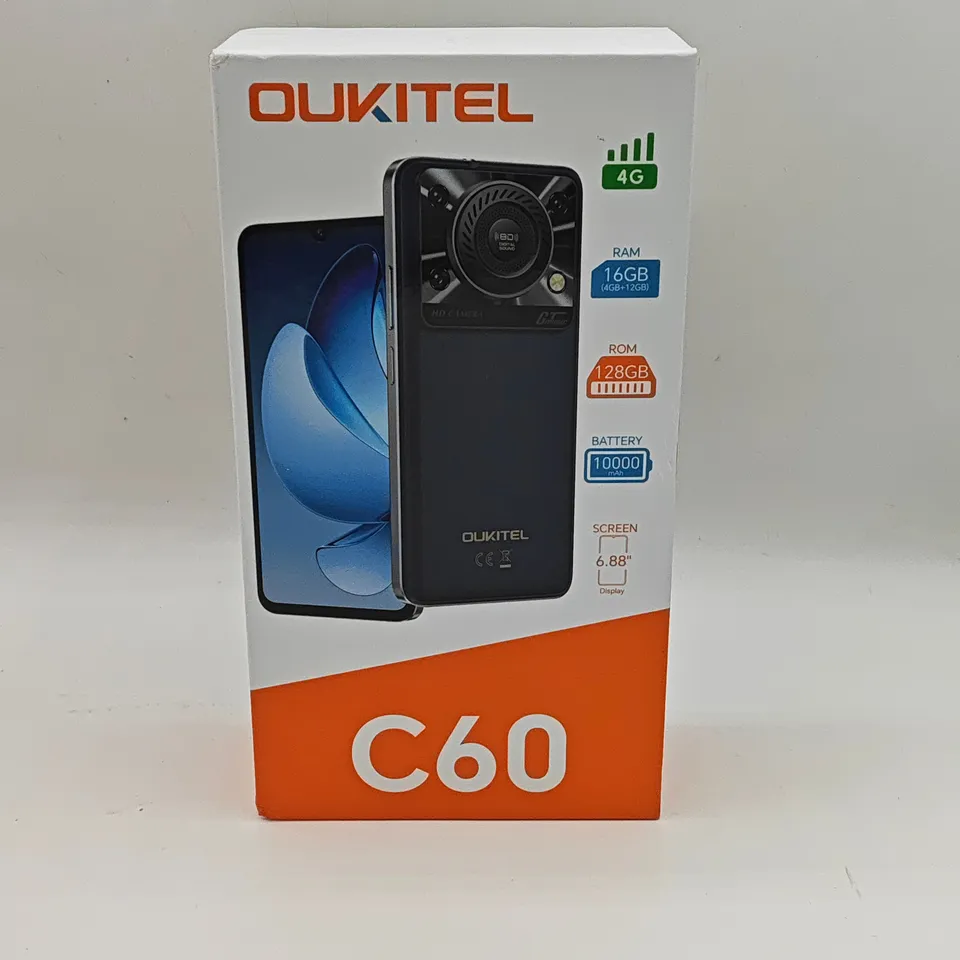 BOXED OUKITEL C60 128GB DIGITAL MOBILE PHONE IN RED