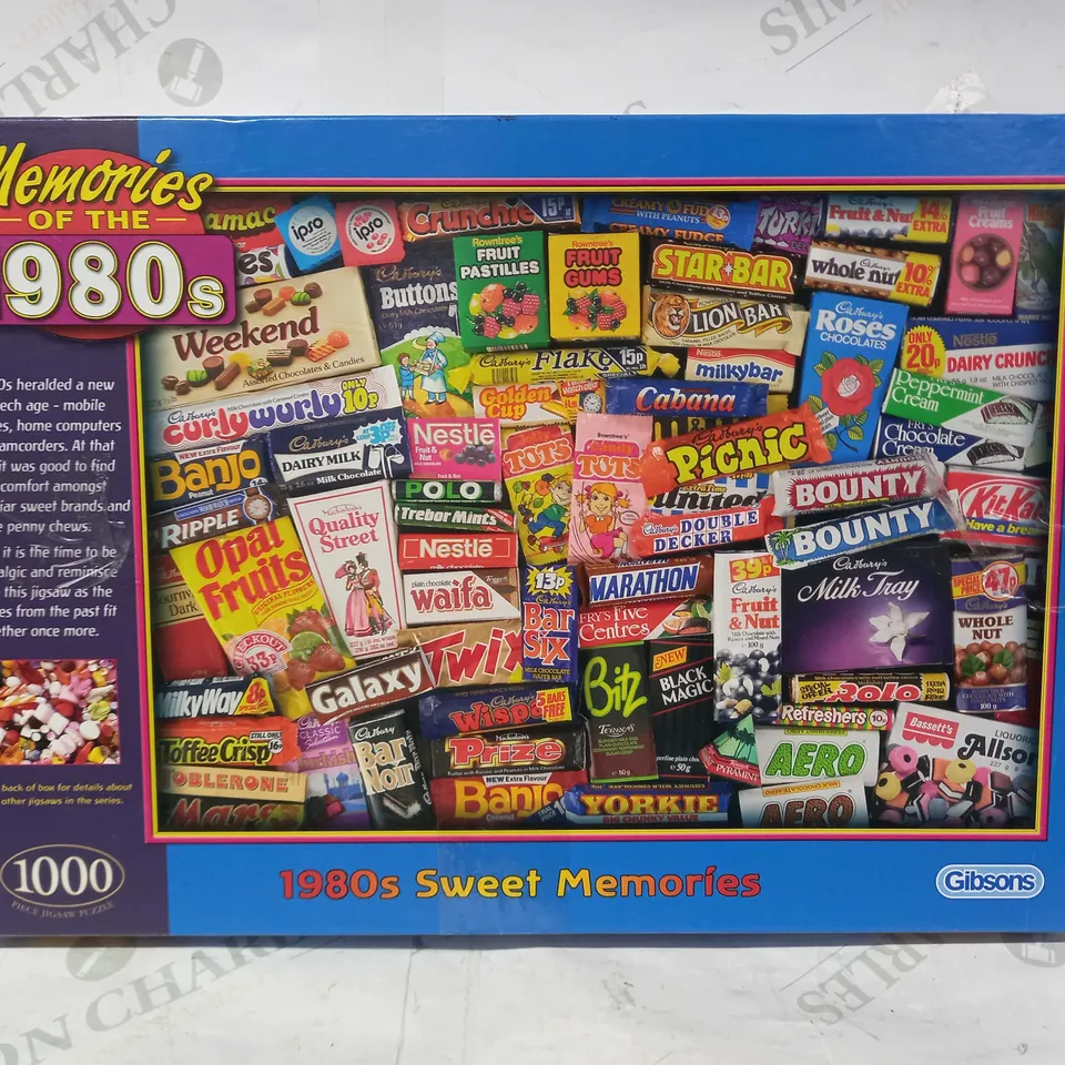GIBSONS MEMORIES OF THE 1980S 1000 PIECE JIGSAW PUZZLE
