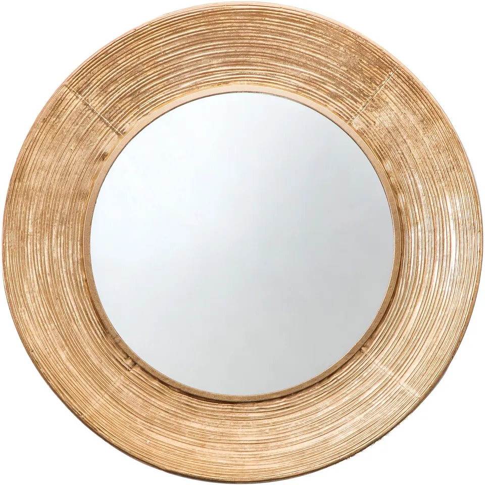 BOXED KNOWLE ROUND CONCAVE GOLD FRAME MIRROR 72cm (1 BOX)