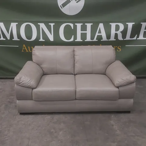 QUALITY DESIGNER MARLOW ITALIAN LEATHER 2 SEATER SOFA - FSCยฎ CERTIFIED