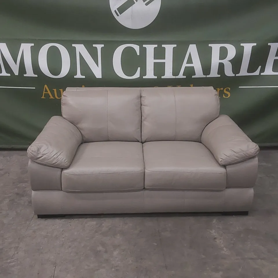 QUALITY DESIGNER MARLOW ITALIAN LEATHER 2 SEATER SOFA - FSC® CERTIFIED