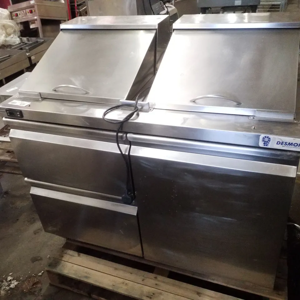 DESMON TSS48-18EP DUAL-COMPARTMENT COMMERCIAL REFRIGERATED PREP TABLE