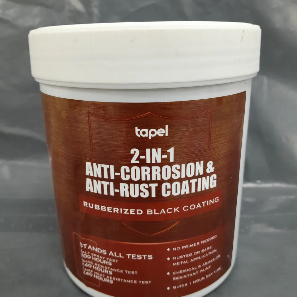 TAPEL 2-IN-1 ANTI-CORROSION & ANTI-RUST RUBBERIZED BLACK COATING (1KG)