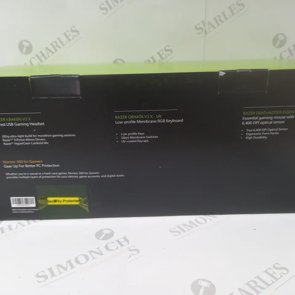 BRAND NEW BOXED RAZER GAMING BUNDLE 3 IN 1 TO INCLUDE - GAMING HEADSET, MEMBRANE RGB KEYBOARD AND ESSENTIAL GAMING MOUSE