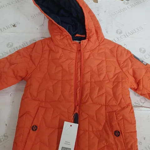 F&F KIDS ORANGE PADDED JACKET - 2-3 YEARS