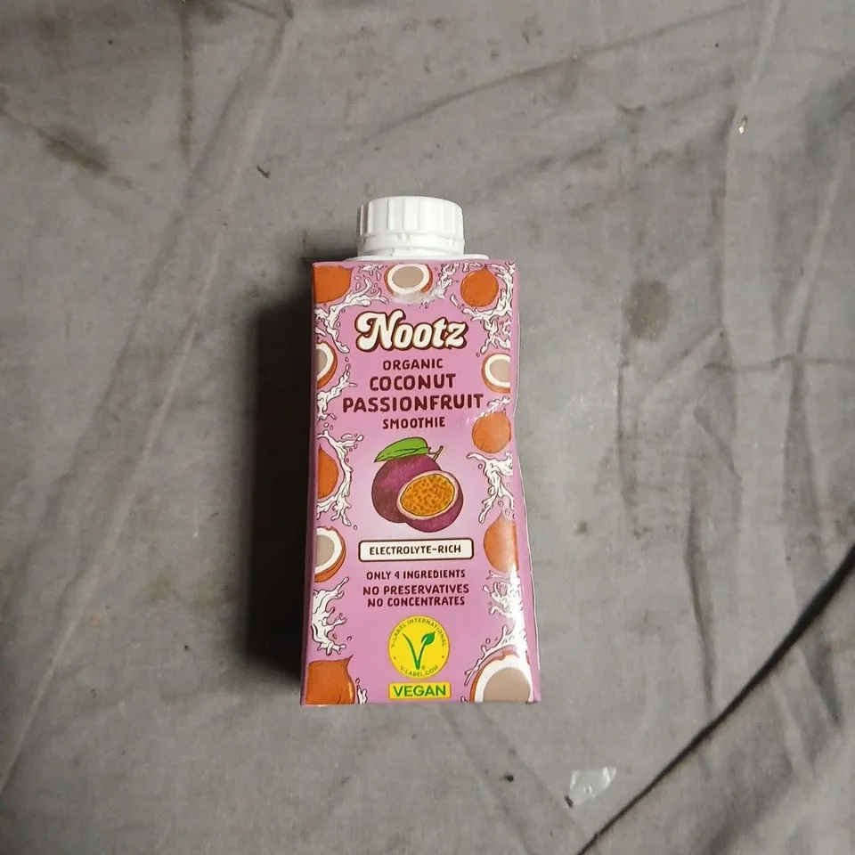 APROXIMATELY 15 ASSORTED FOOD ITEMS INCLUDING ORGANIC RAW ALMOND BUTTER , BENS ORIGINAL RICE AND NOOTZ COCONUT PASSION FRUIT SMOOTHIE