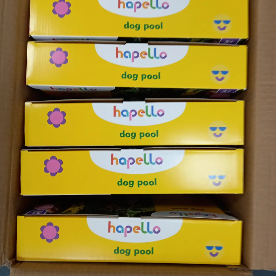 BOX OF 6 HAPELLO DOG POOLS IN BLUE 20CMX80CM