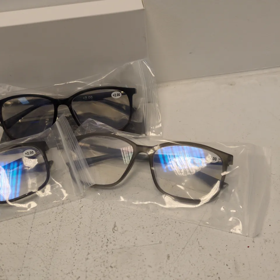Three Pack Reading Glasses – Black Frames, +2.00D (47M)