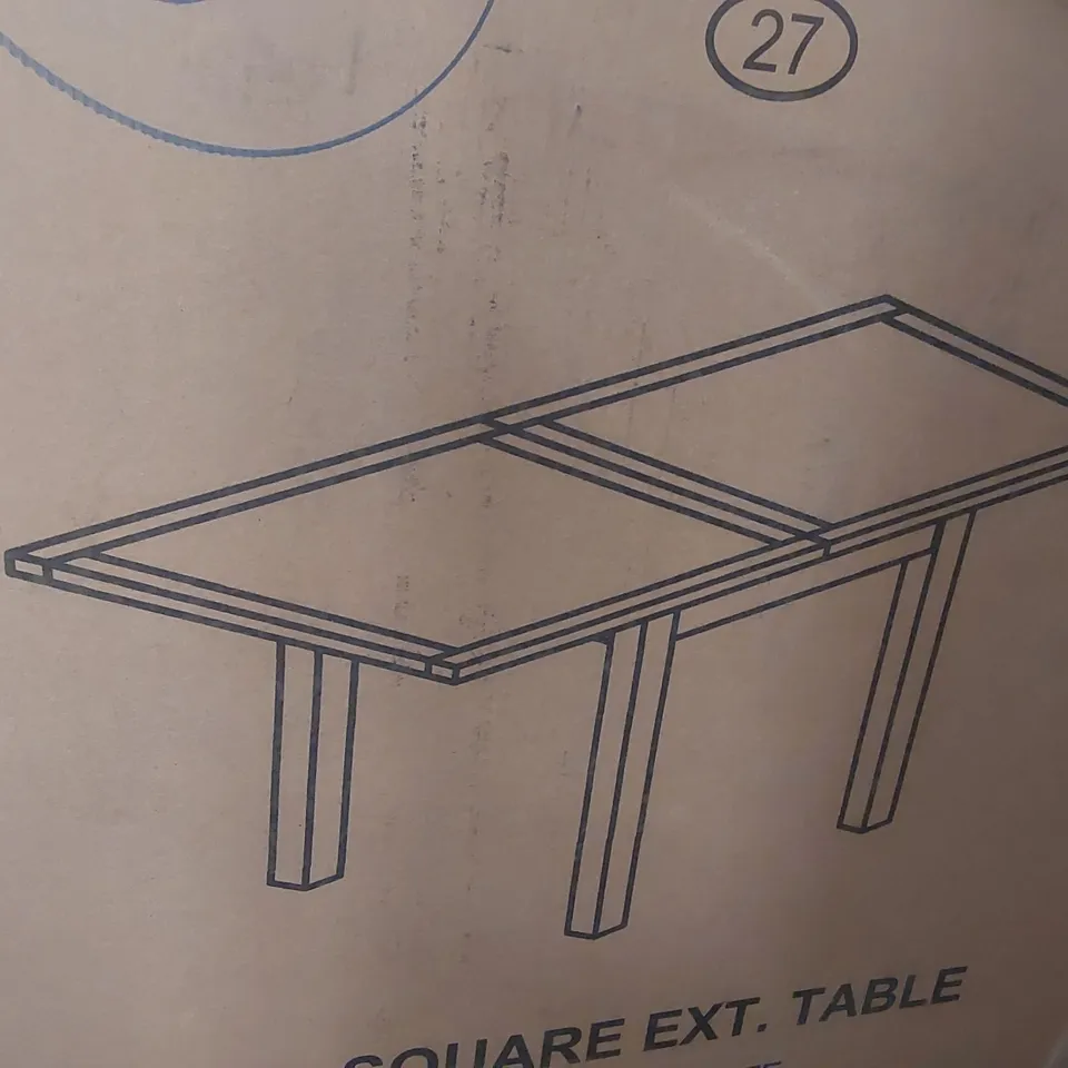 BOXED SALISBURY LITE OAK 2-6 SEATER FLIP TOP SQUARE DINING TABLE