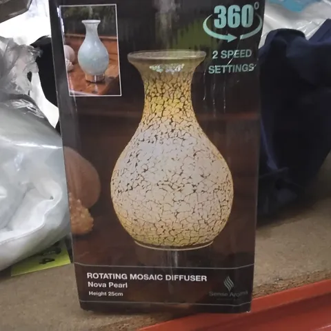 BOXED SENSE AROMA NOVA ROTATING DIFFUSER PEARL