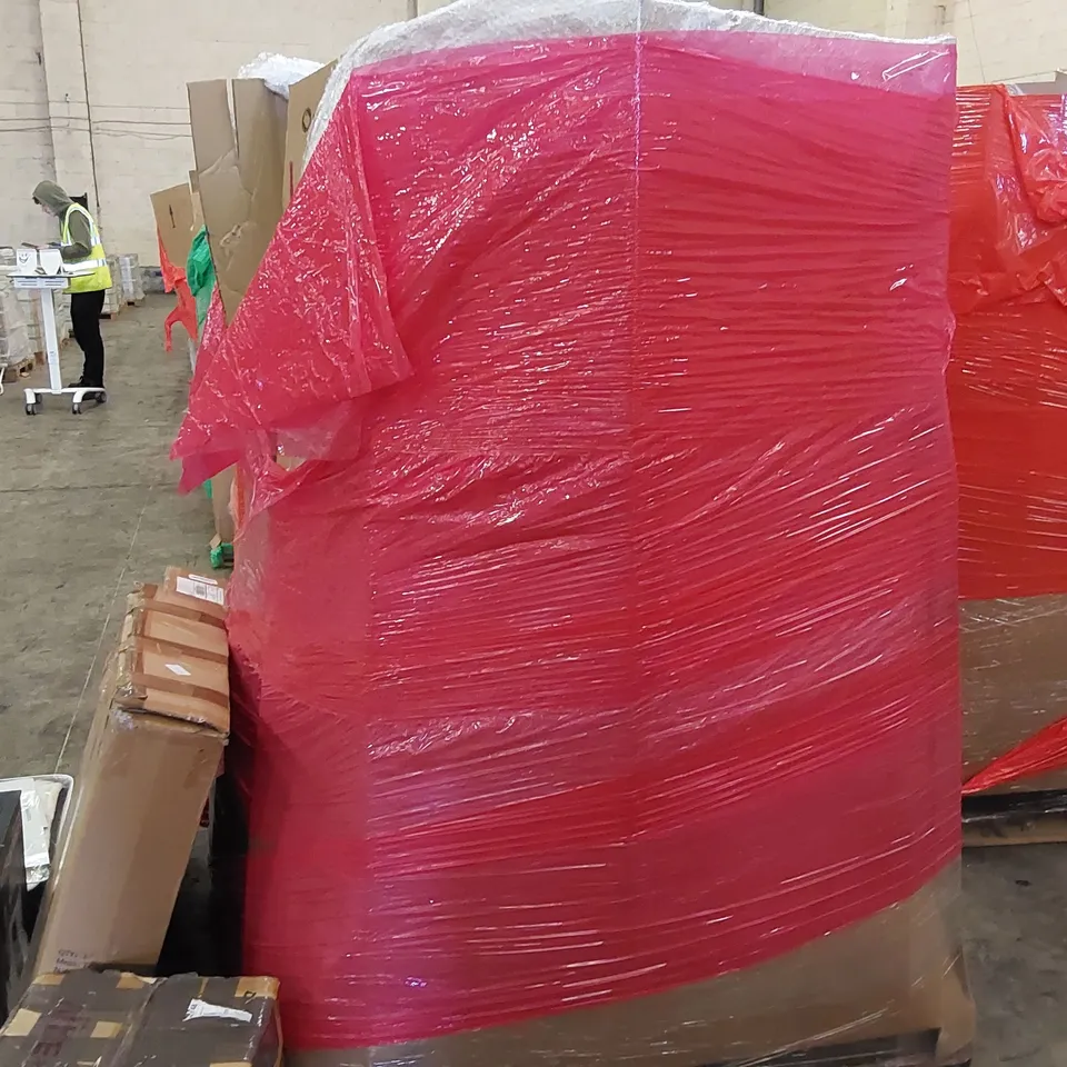 PALLET OF ASSORTED ITEMS INCLUDING: KITCHEN ROBOT, SMART HEATER, BASKET BALL NET, ELECTRIC BLANKET, STEAM CLEANER 