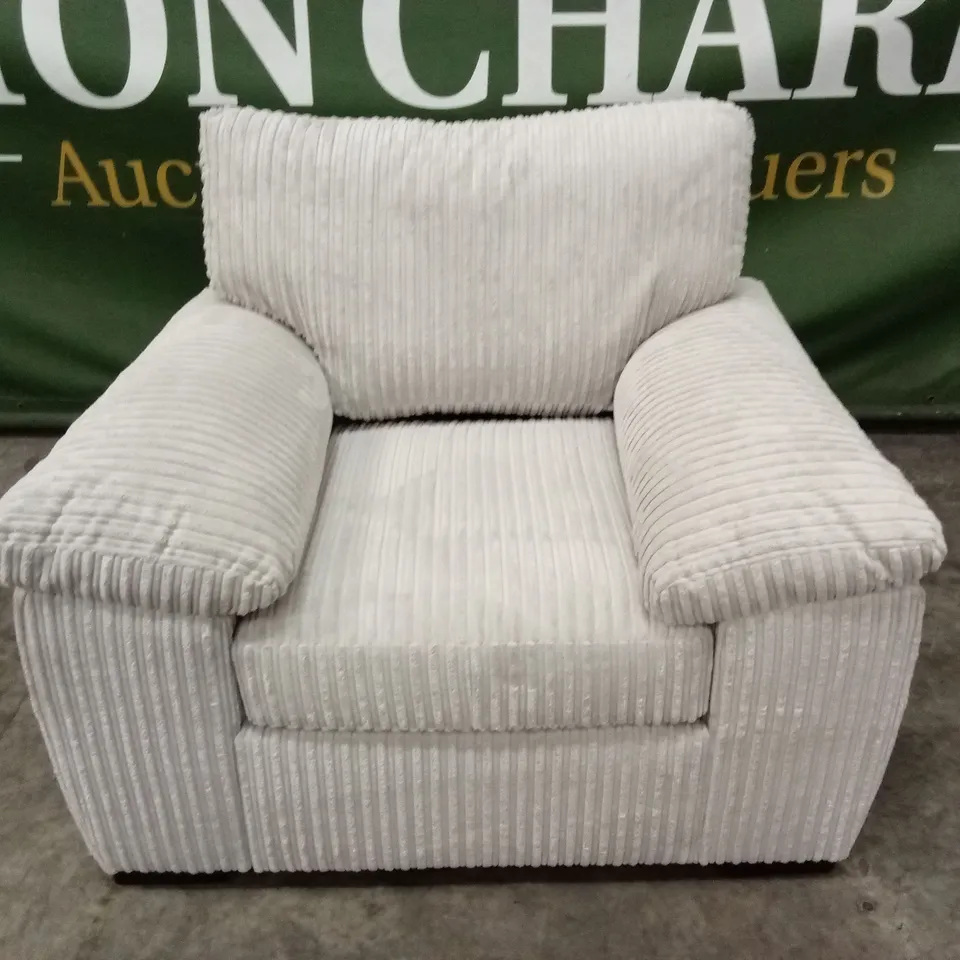 AMALFI FABRIC ARMCHAIR - SILVER RRP £449