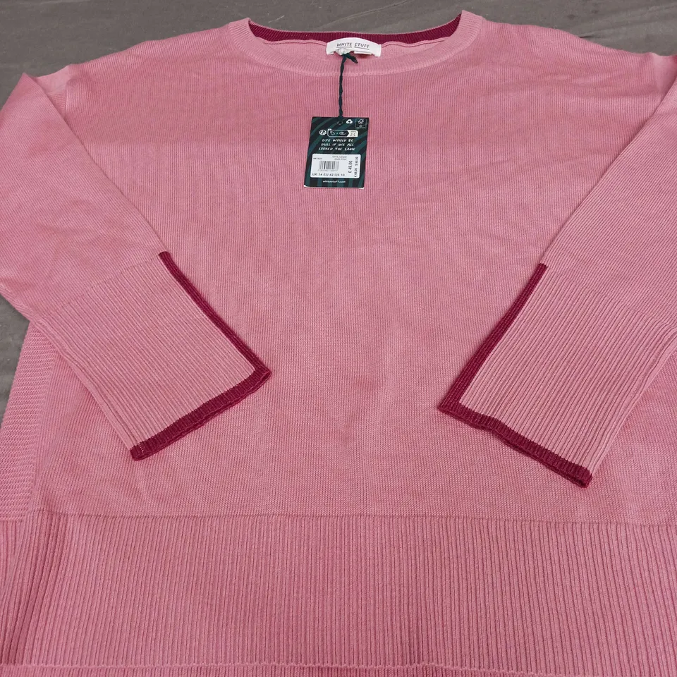 WHITE STUFF OLIVE JUMPER - SIZE 14