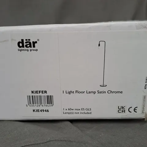 1 LIGHT FLOOR LAMP CHROME 