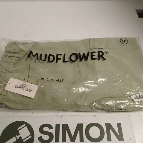 MUDFLOWER GREEN WOMEN'S TROUSERS β UK 16