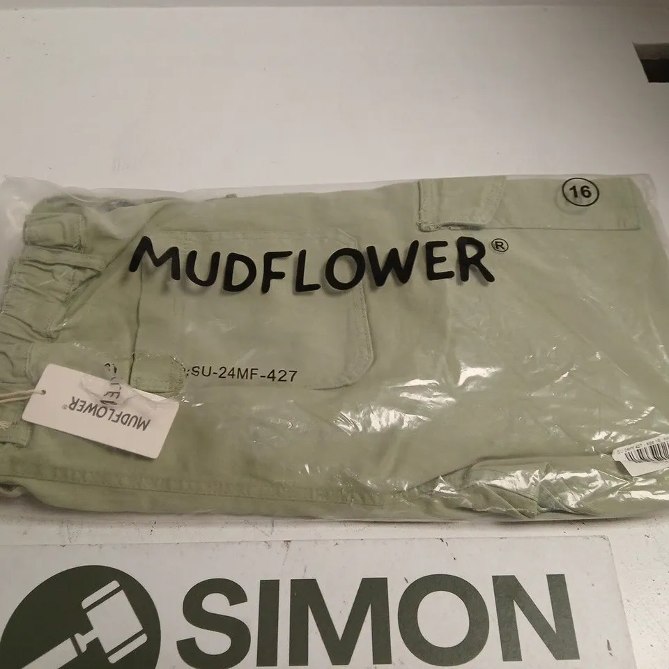 MUDFLOWER GREEN WOMEN'S TROUSERS – UK 16 