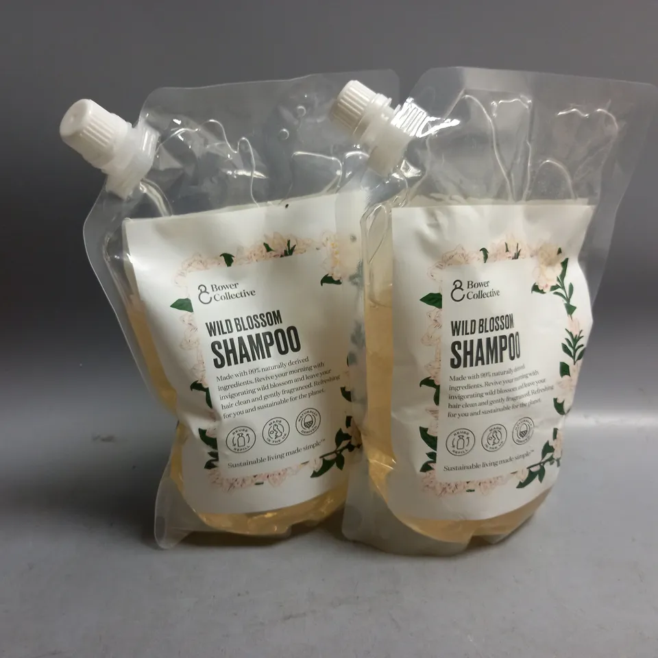 2 BOWER COLLECTIVE WILD BLOSSOM SHAMPOO 1 LITRE 